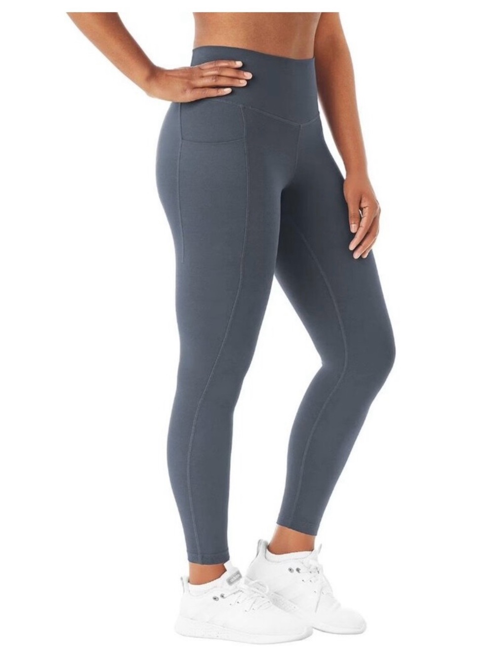 High-Rise Gray Performance Leggings